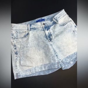 Apt. 9 Light Blue Acid Wash Women’s Stretch Denim Shorts Size 12 EUC